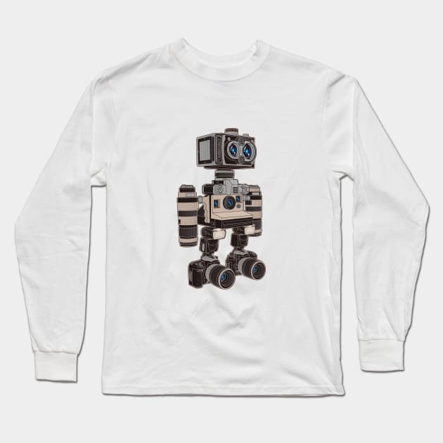 Camera Bot 6000 Long Sleeve T-Shirt by zomboy